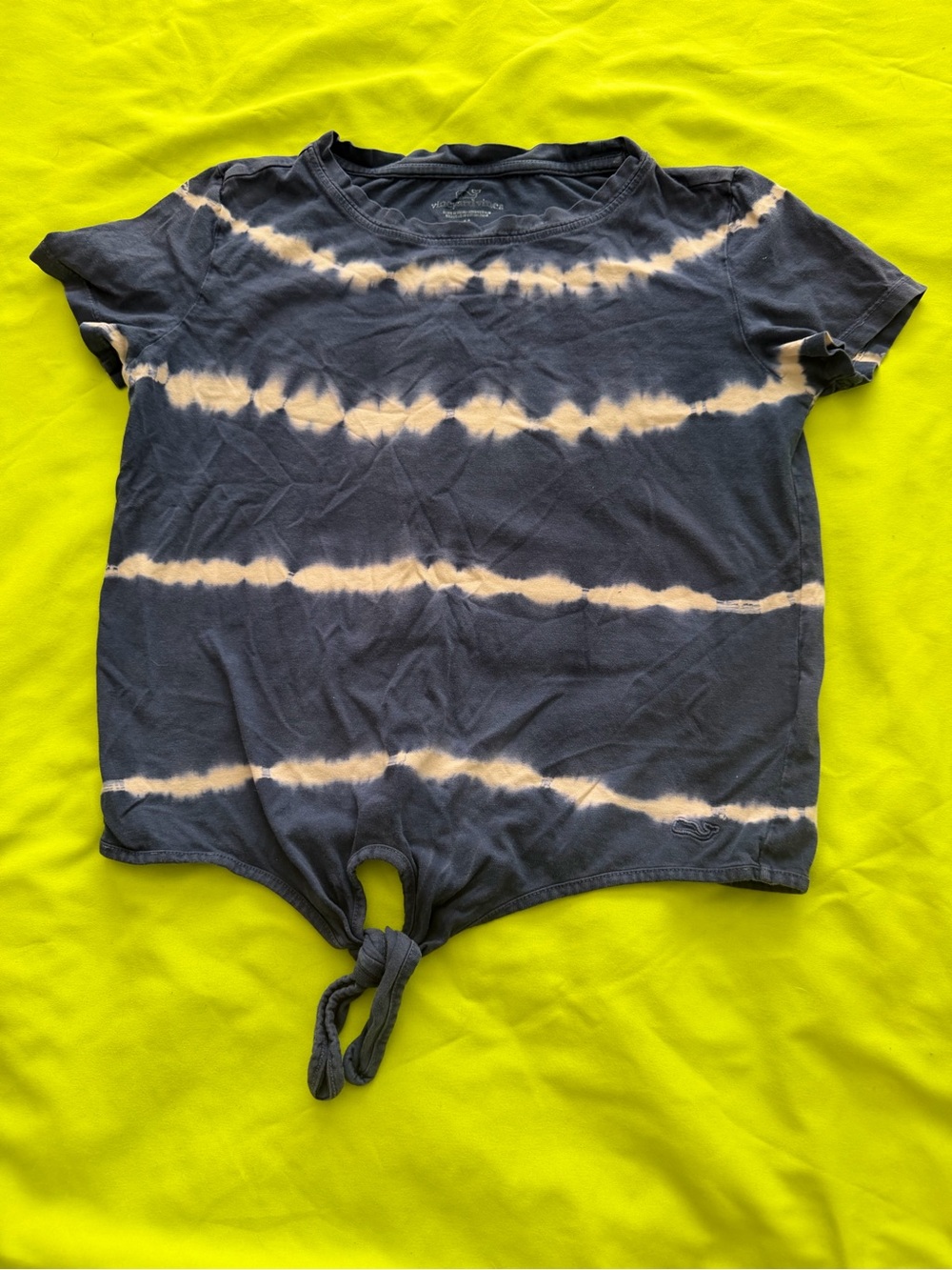 Vineyard Vines Washed Navy Logo Tee